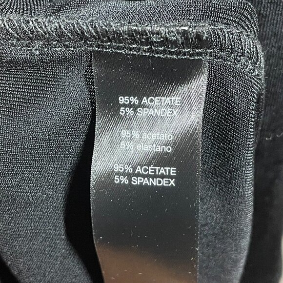 NEW Chicos Dress Womens Medium black sheath travelers open shoulder - Picture 7 of 11